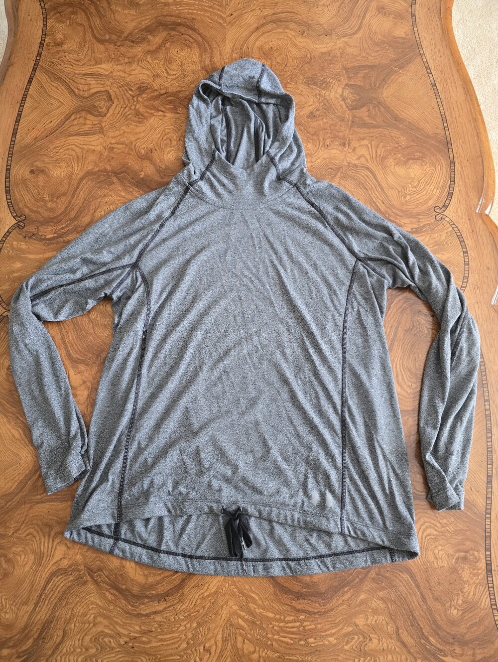Under Armour Threadborne Train Twist Hoodie Gray Womens Size L